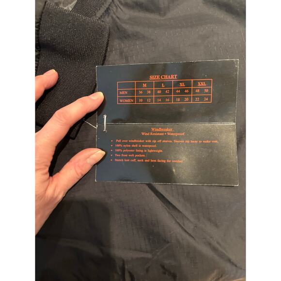 Men's The Weather Company, Golf Windbreaker Converts to Vest, Size Large, NWT - Picture 3 of 5